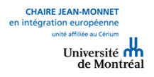 Chaire Jean-Monnet en intégration européenne